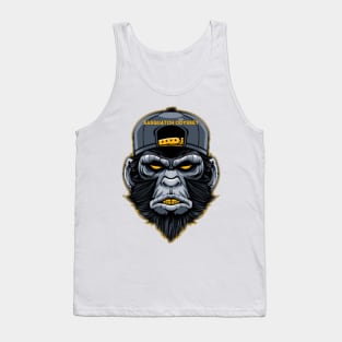 Bigfoot wearing a Sasquatch Odyssey trucker hat Tank Top